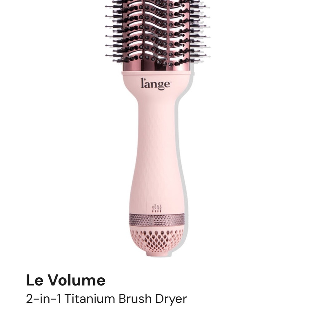 L'ange Pink 2-in-1 Titanium Brush Dryer